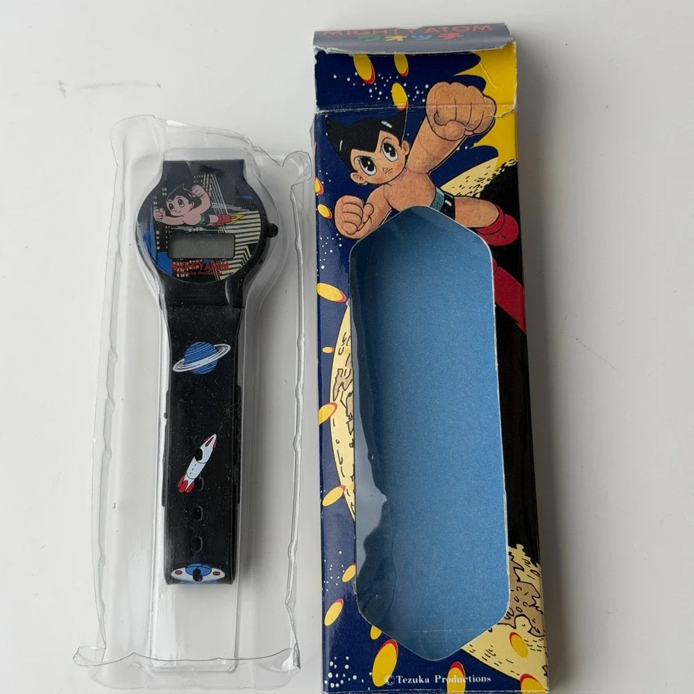 Vintage Astro Boy Mighty Atom Digital Watch with Original Box - Storage B-9